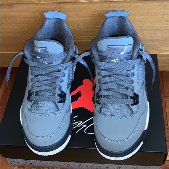 jordan 4 cool grey white laces